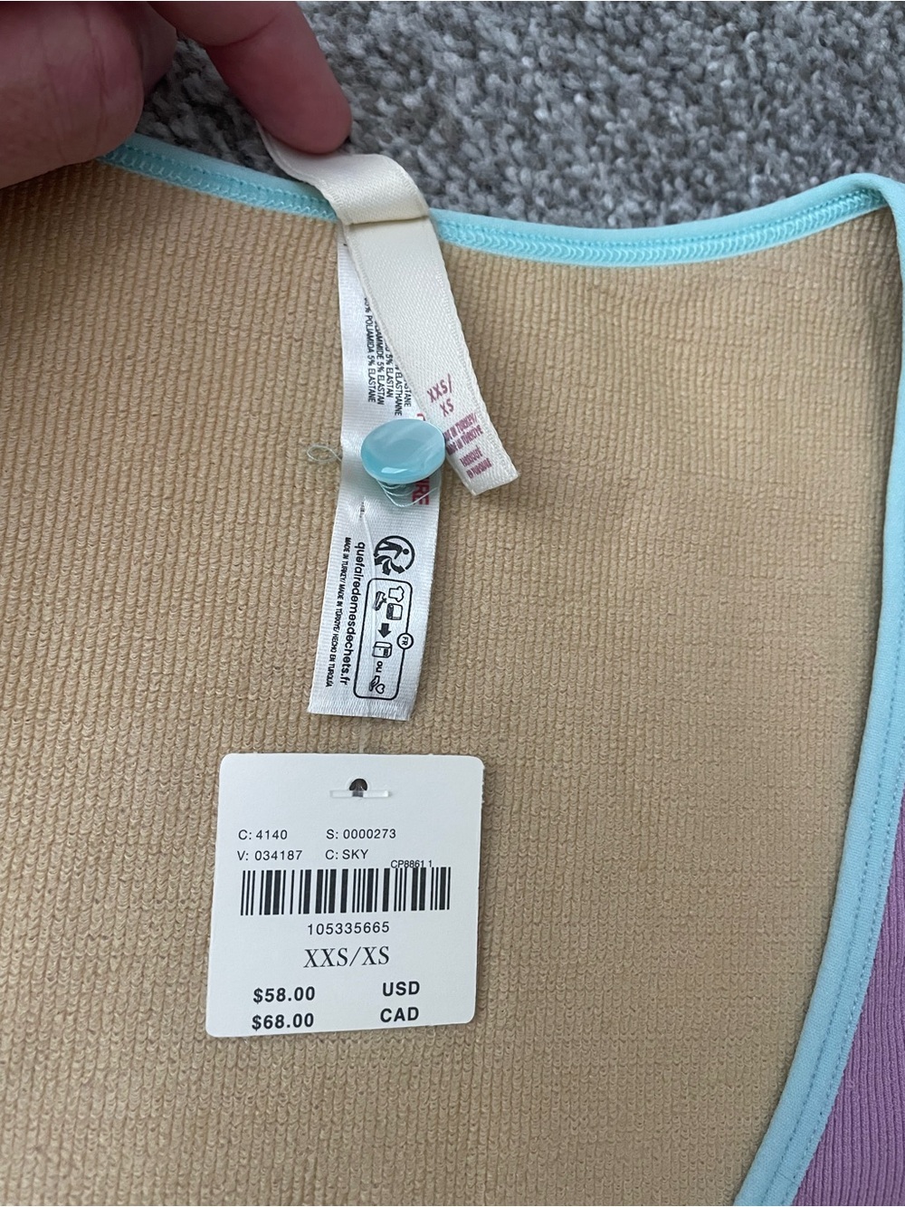 Anthropologie LyreBird Pastel Cropped Cami Sz XXS/XS - Picture 5 of 5